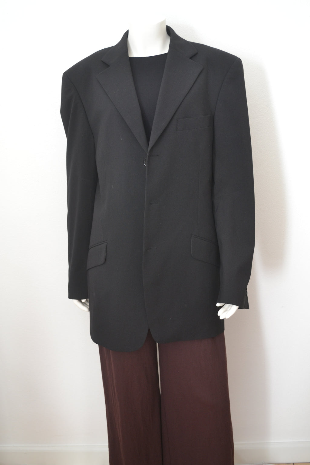 Sort blazer forfra fuld