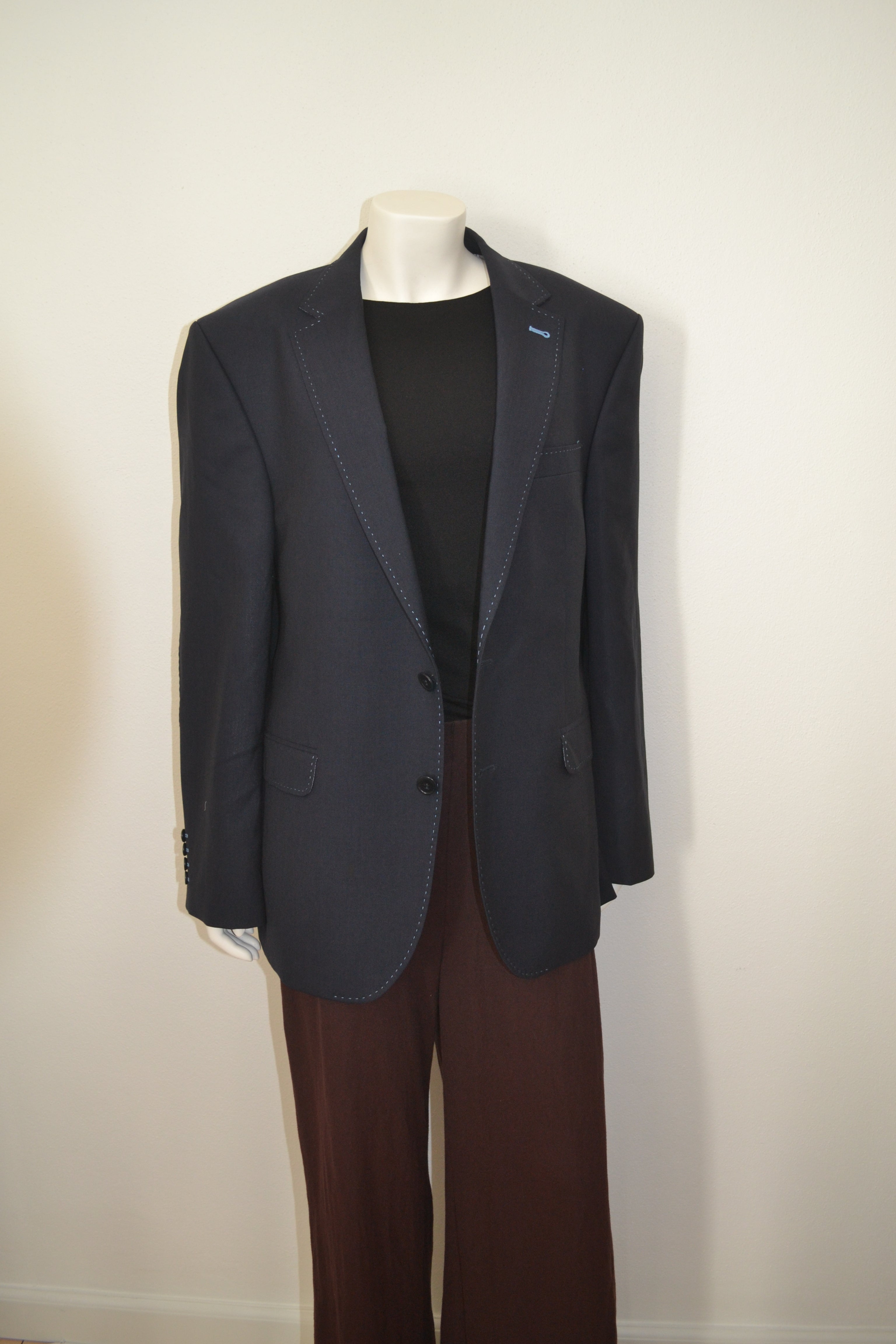 Sort blazer forfra fuld